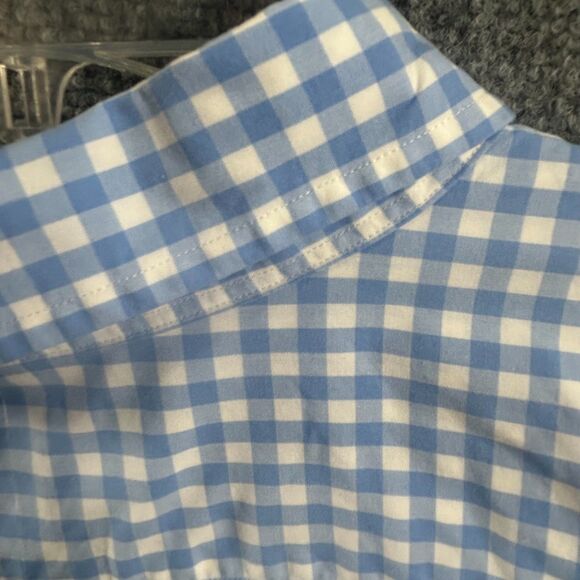 Ralph Lauren 5XB Polo Blue and White Shirt Pink Pony Big and Tall "Big" Button - Picture 9 of 14